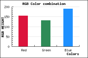 rgb background color #9B84BE mixer