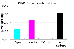 #9B88B0 color CMYK mixer