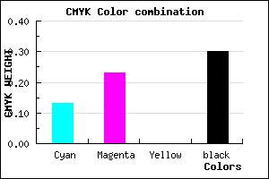 #9B89B3 color CMYK mixer