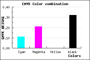 #9B8AAE color CMYK mixer