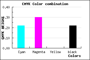 #9B8AC6 color CMYK mixer