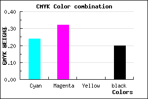 #9B8ACC color CMYK mixer