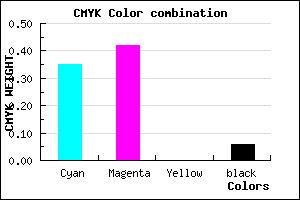 #9B8BEF color CMYK mixer