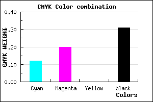 #9B8DB1 color CMYK mixer