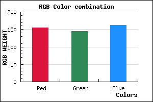 rgb background color #9B90A2 mixer