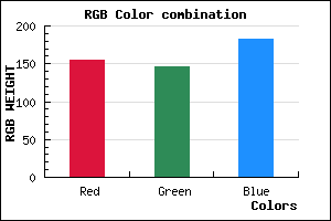 rgb background color #9B92B6 mixer