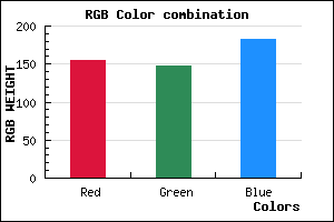 rgb background color #9B94B6 mixer