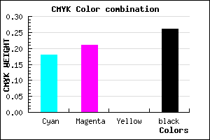#9B94BC color CMYK mixer