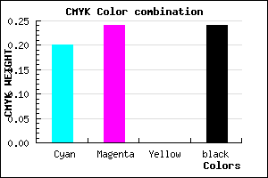 #9B94C2 color CMYK mixer