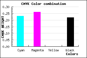 #9B94C8 color CMYK mixer