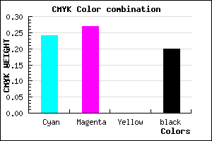 #9B94CC color CMYK mixer