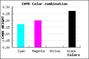 #9B95BB color CMYK mixer