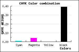 #9B969C color CMYK mixer