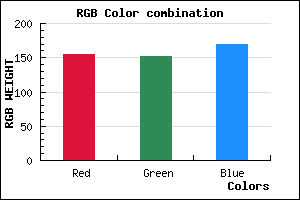 rgb background color #9B98AA mixer