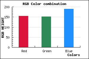 rgb background color #9B98BE mixer