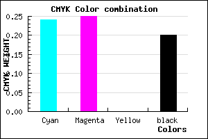 #9B9ACC color CMYK mixer