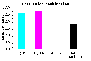 #9B9AD2 color CMYK mixer