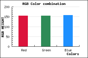 rgb background color #9B9B9D mixer