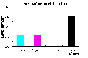#9B9BAF color CMYK mixer
