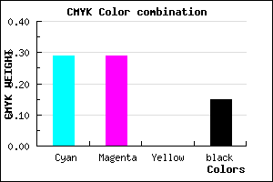 #9B9BD9 color CMYK mixer