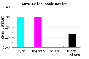 #9B9BDF color CMYK mixer