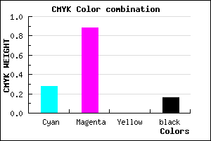 #9B1AD6 color CMYK mixer