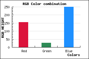 rgb background color #9B1BFA mixer