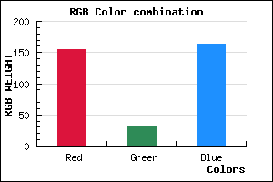 rgb background color #9B1EA4 mixer