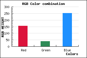 rgb background color #9B28FC mixer