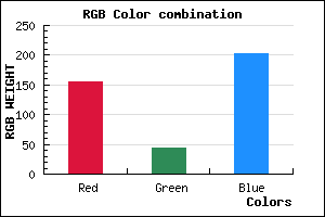 rgb background color #9B2CCA mixer