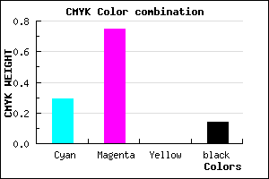#9B36DB color CMYK mixer