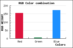 rgb background color #9B06AC mixer