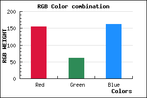 rgb background color #9B3EA2 mixer