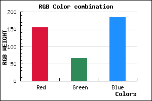 rgb background color #9B42B8 mixer