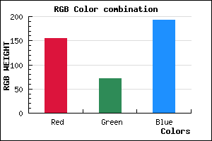 rgb background color #9B48C0 mixer