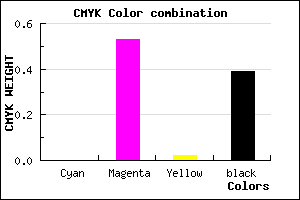 #9B4998 color CMYK mixer