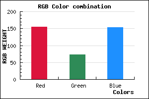 rgb background color #9B499A mixer