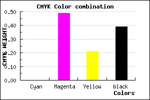#9B4F7A color CMYK mixer