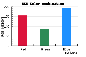 rgb background color #9B56C2 mixer