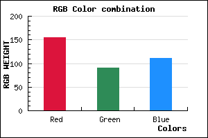 rgb background color #9B5A6F mixer