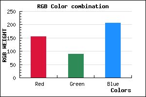 rgb background color #9B5ACE mixer