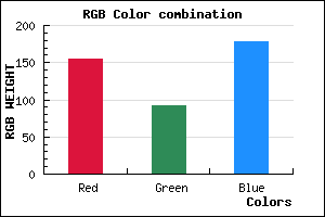 rgb background color #9B5CB2 mixer
