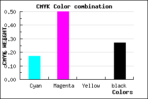 #9B5DBB color CMYK mixer