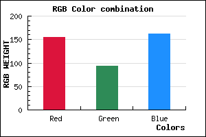 rgb background color #9B5EA2 mixer