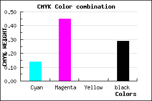 #9B63B5 color CMYK mixer
