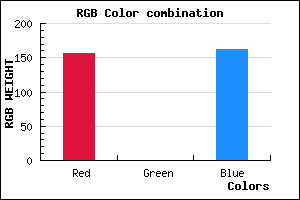 rgb background color #9C00A2 mixer