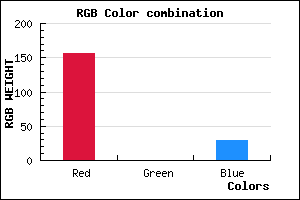 rgb background color #9C001D mixer