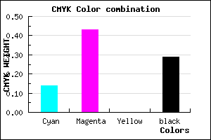 #9C68B6 color CMYK mixer