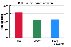 rgb background color #9C6C71 mixer
