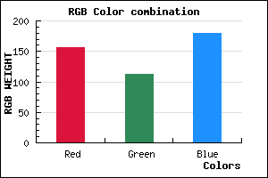 rgb background color #9C71B3 mixer